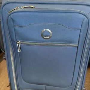 Delsey soft one Blue Carry-On Travel Bag